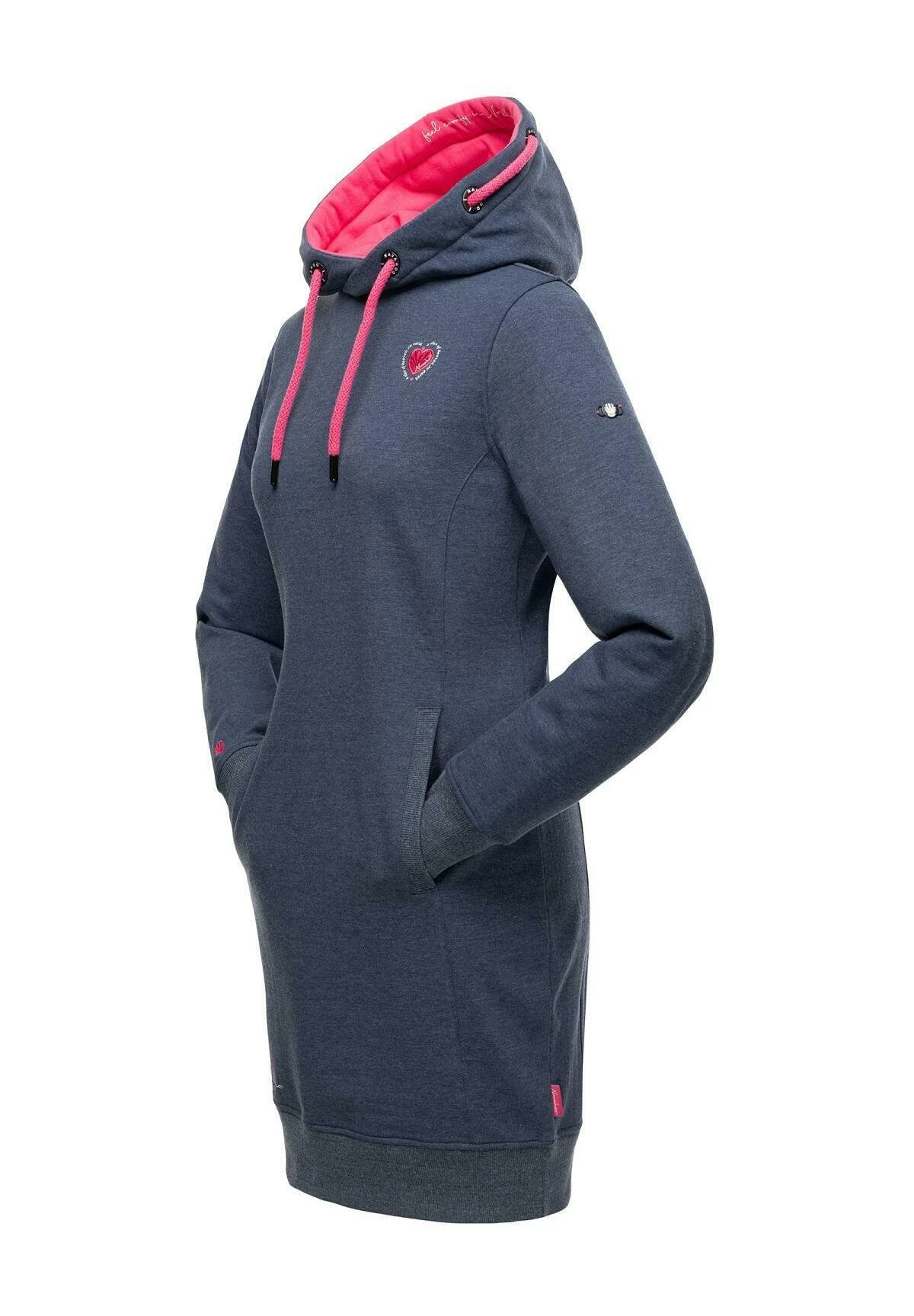 Navahoo Jurk - Dusty Blue Melange 7 Navahoo Jurk - Dusty Blue Melange - Afbeelding 7