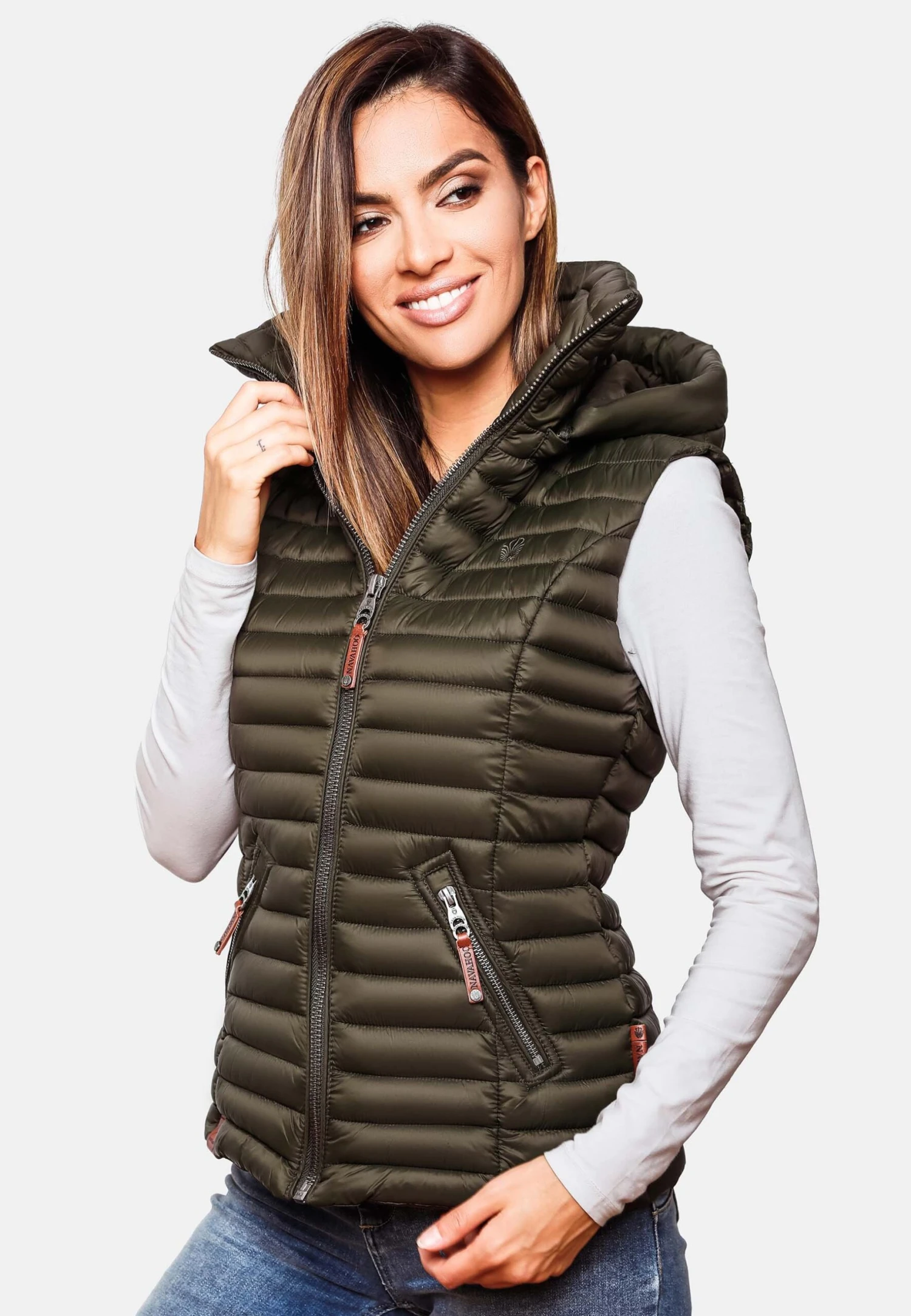 Navahoo Shadaa - Bodywarmer - Olive 4 Navahoo Shadaa - Bodywarmer - Olive - Afbeelding 4