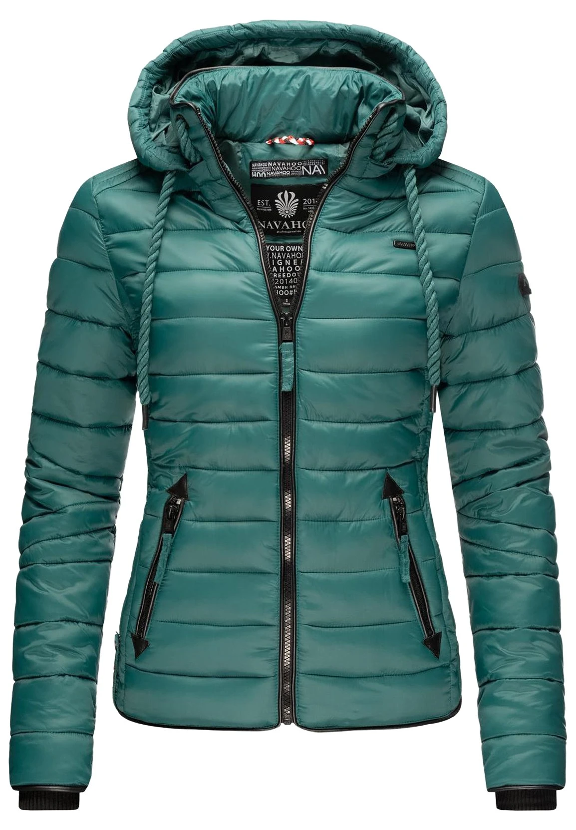 Navahoo Lulana - Jas - Petrol Melange 5 Navahoo Lulana - Jas - Petrol Melange - Afbeelding 5