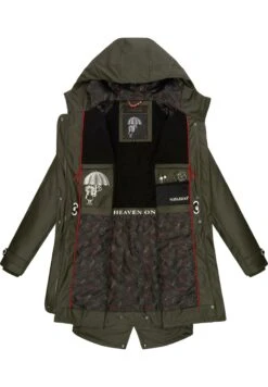 Navahoo Rainy Flower - Parka - Dark Olive -Navahoo WWinkel 216ada32bfeb4dda8c8fecf82f5cc0e4