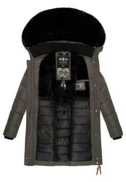 Navahoo Paula - Winterjas - Anthracite With Black Fur -Navahoo WWinkel 2570dac85b8b44a9ac5bd3caba759c90