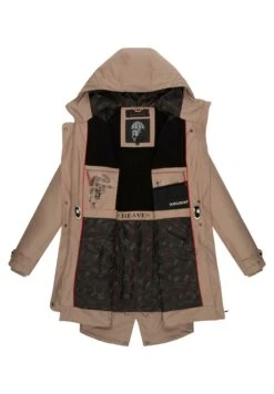 Navahoo Rainy Flower - Parka - Taupe -Navahoo WWinkel 4ceb9ca30d63428693495792954ec3da