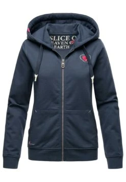 Navahoo Sweater Met Rits - Dusty Blue