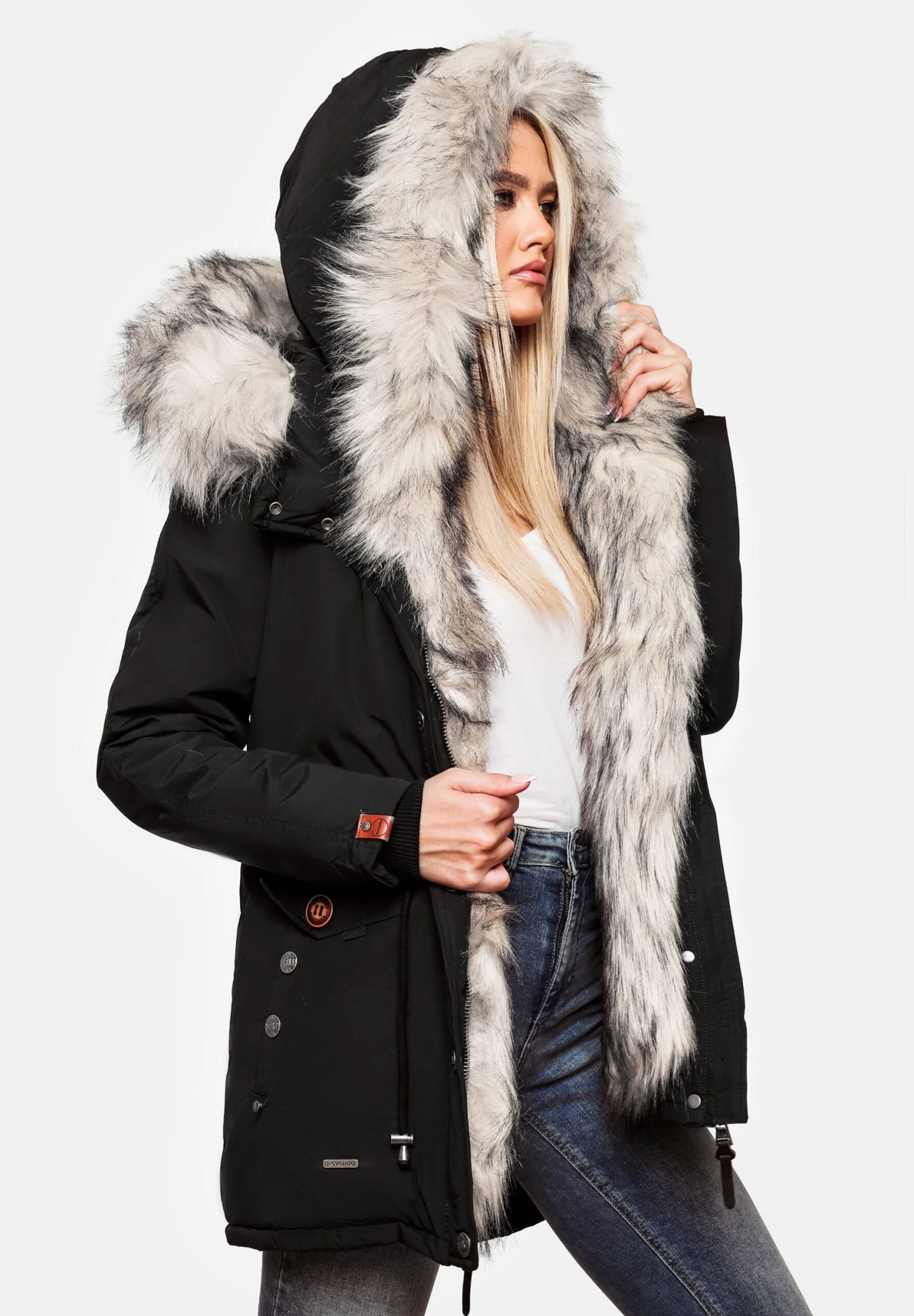 Navahoo Sweety - Winterjas - Black 4 Navahoo Sweety - Winterjas - Black - Afbeelding 4