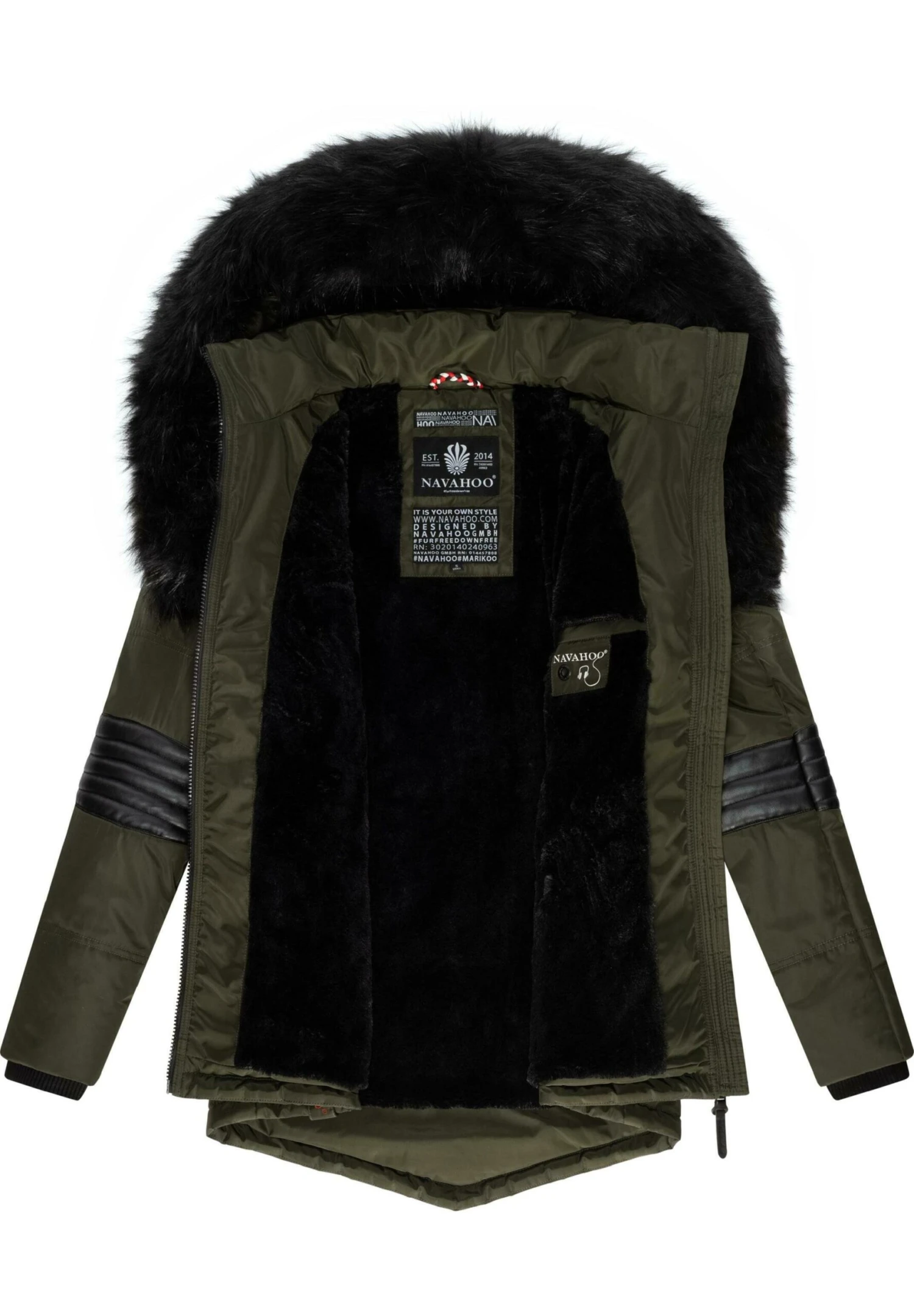 Navahoo Nirvana - Winterjas - Olive 7 Navahoo Nirvana - Winterjas - Olive - Afbeelding 7