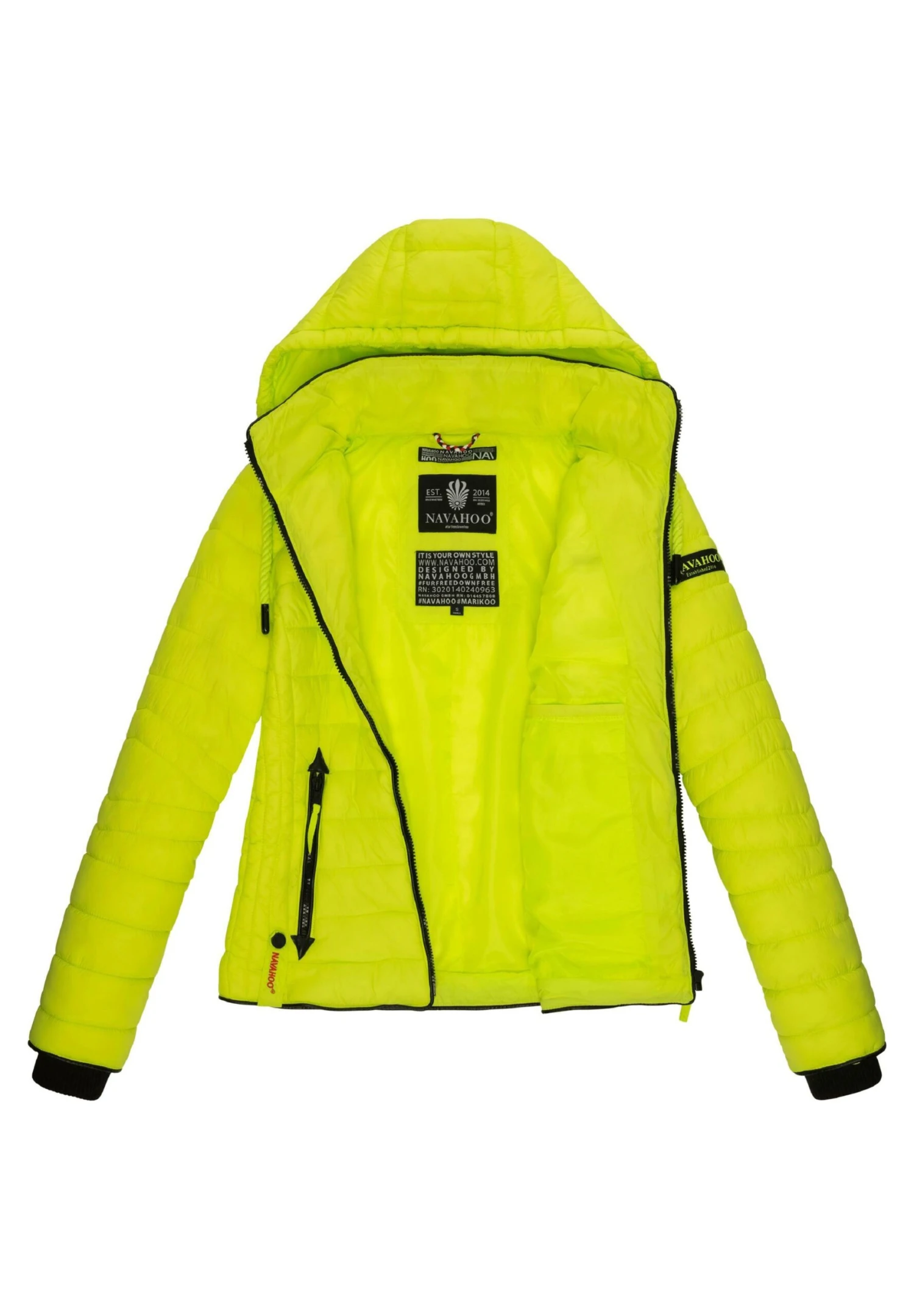 Navahoo Lulana - Jas - Neon Green 3 Navahoo Lulana - Jas - Neon Green - Afbeelding 3