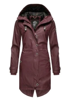 Navahoo Rainy Flower - Parka - Dark Red Melange -Navahoo WWinkel 6b24b916ee5f4e1f982f9d9fb9a79992