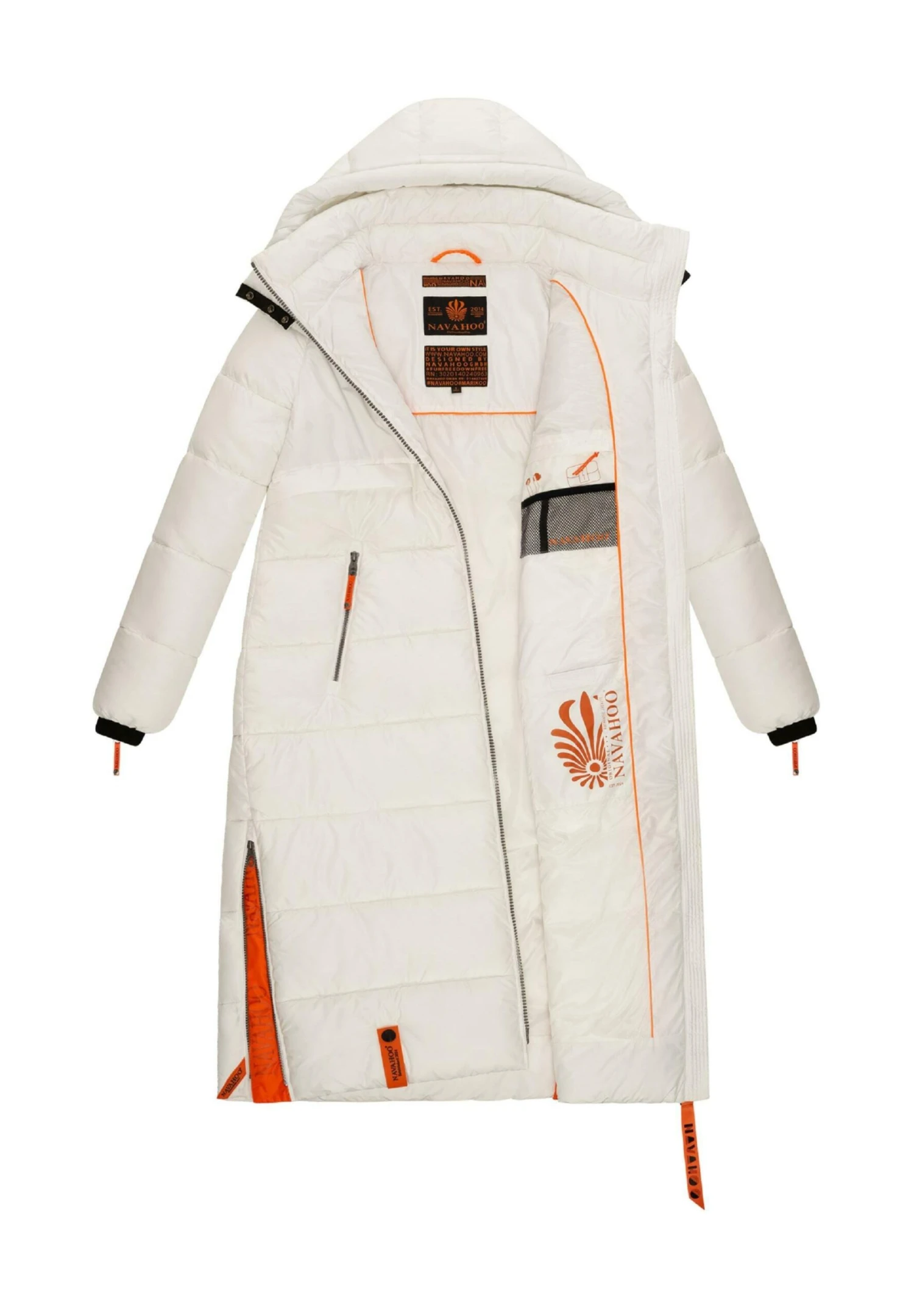 Navahoo Kristallblume - Winterjas - Offwhite 4 Navahoo Kristallblume - Winterjas - Offwhite - Afbeelding 4