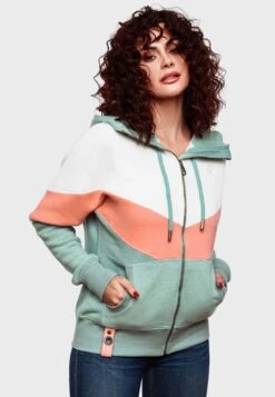 Navahoo Sweater Met Rits - Dusty Mint Melange -Navahoo WWinkel 74fe587095db483a993c22a87c106455