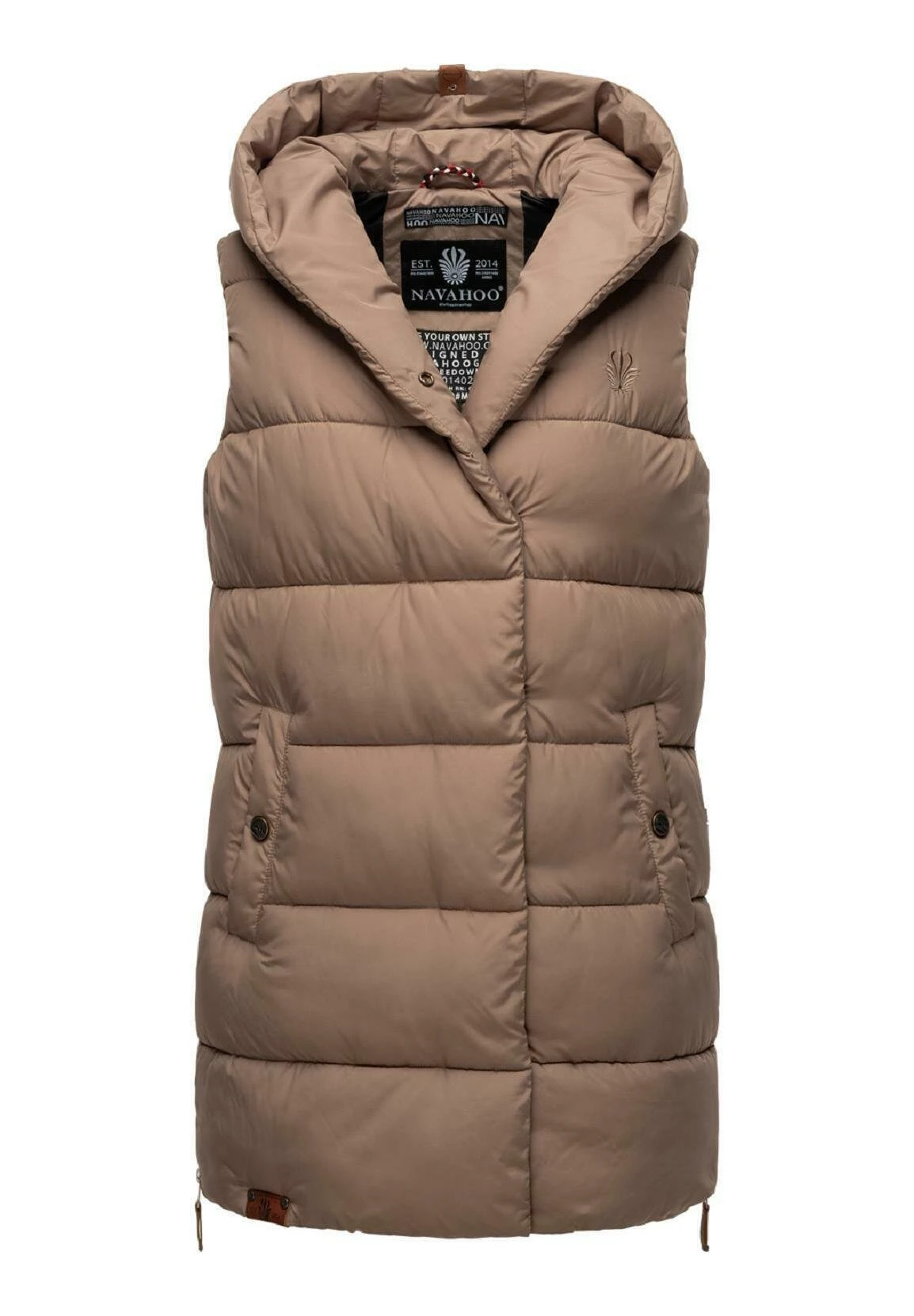 Navahoo Madilynaa - Bodywarmer - Dark Taupe 5 Navahoo Madilynaa - Bodywarmer - Dark Taupe - Afbeelding 5