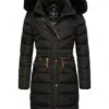 Navahoo Paula - Winterjas - Black With Black Fur
