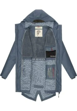 Navahoo Flower Of Ocean - Parka - Dusty Blue -Navahoo WWinkel 8fece1e21ceb4459aa5040ba5feaddc7