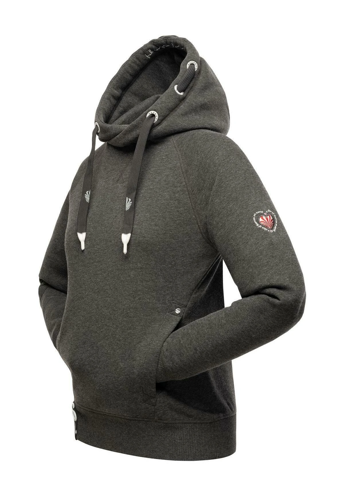 Navahoo Liebesmäuschen - Hoodie - Dark Grey Melange 3 Navahoo Liebesmäuschen - Hoodie - Dark Grey Melange - Afbeelding 3