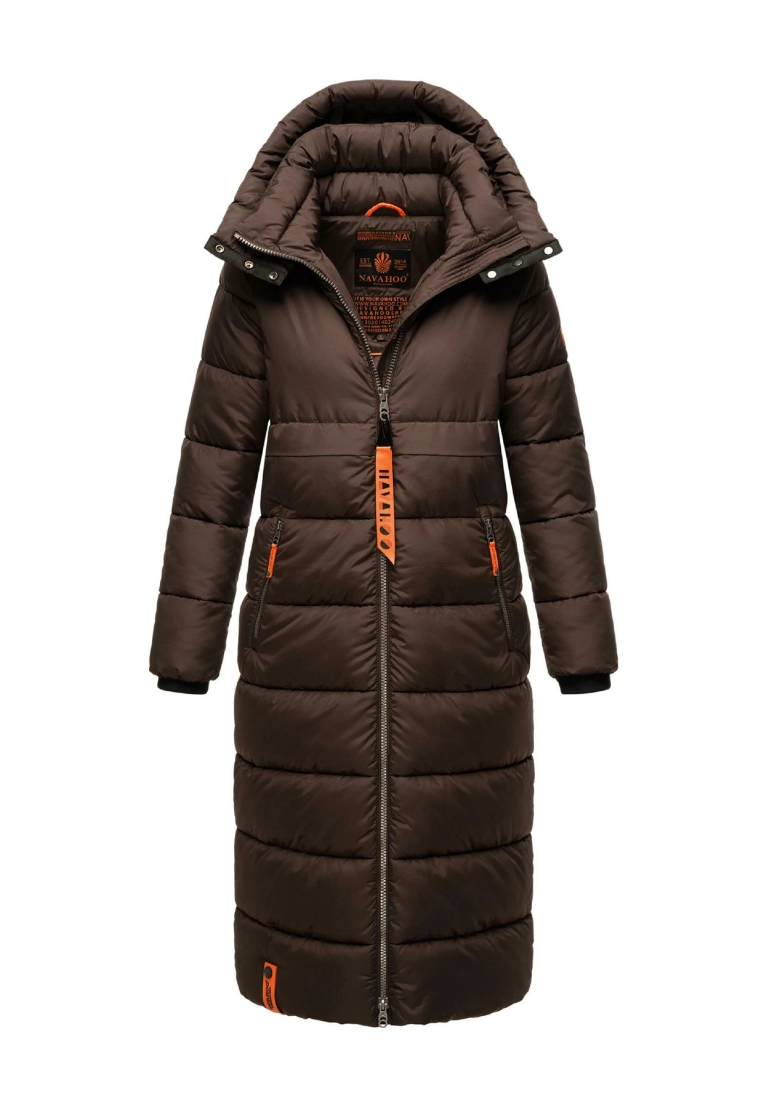 Navahoo Kristallblume - Winterjas - Dark Choco 1 Navahoo Kristallblume - Winterjas - Dark Choco