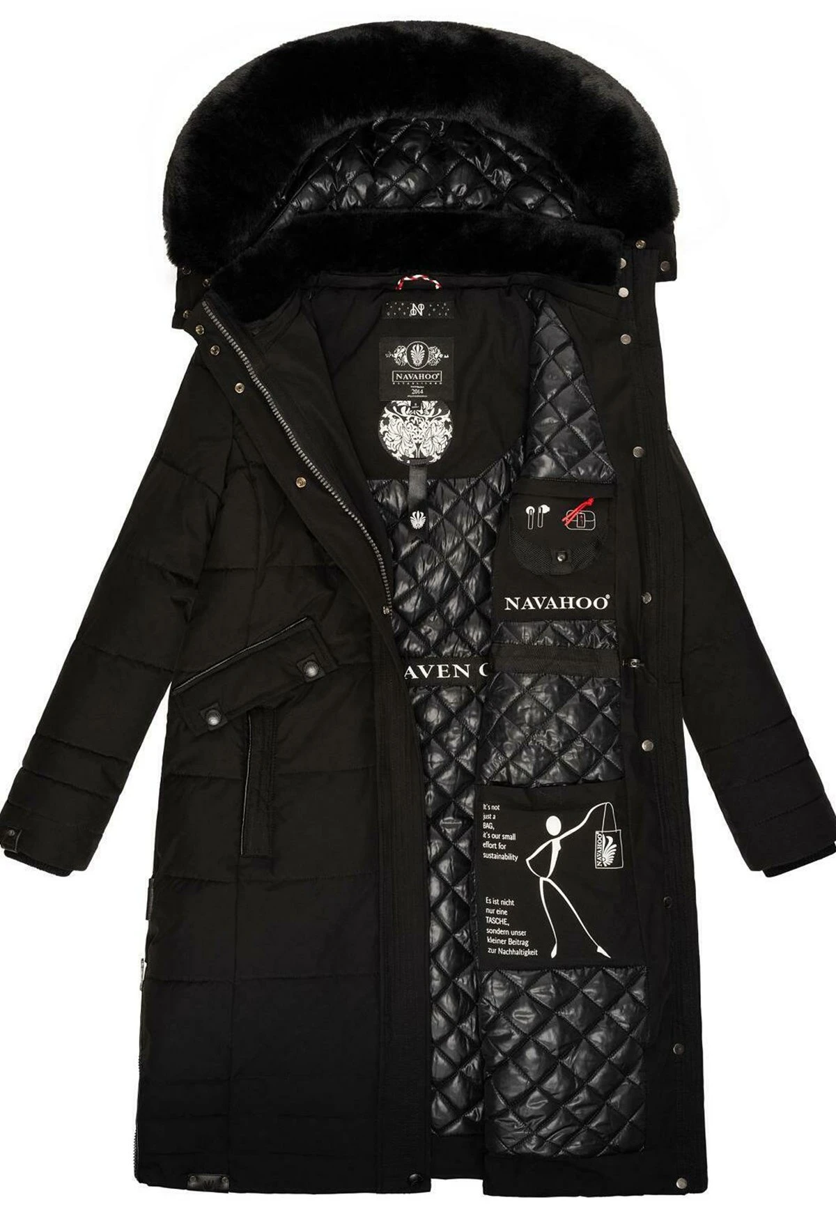 Navahoo Fahmiyaa - Winterjas - Black 3 Navahoo Fahmiyaa - Winterjas - Black - Afbeelding 3