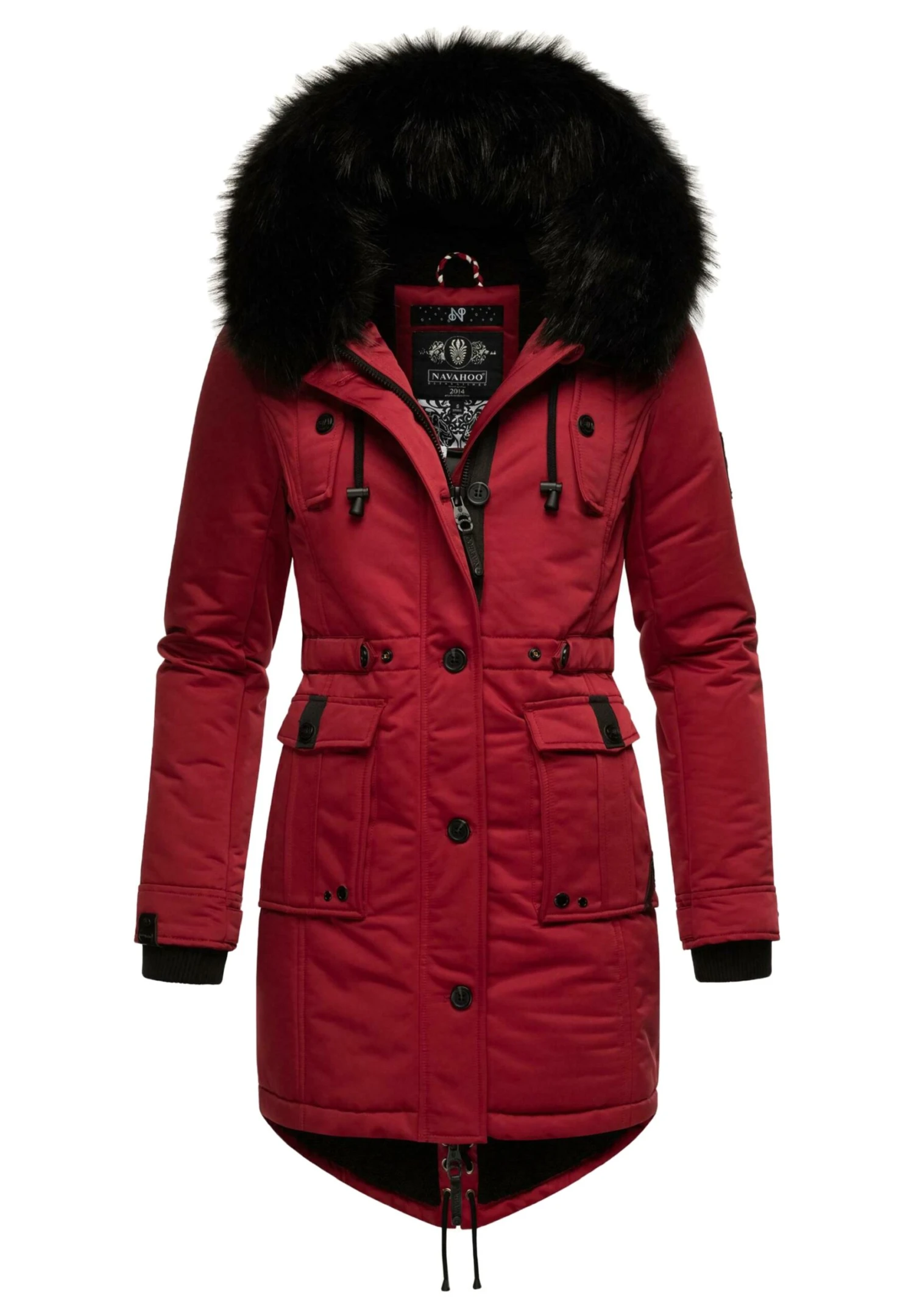 Navahoo Luluna - Winterjas - Blood Red 1 Navahoo Luluna - Winterjas - Blood Red