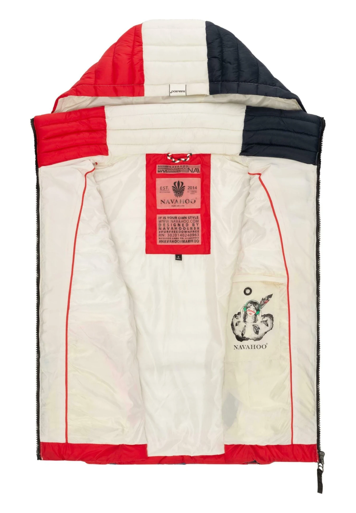 Navahoo Shadaa - Bodywarmer - Multicolour French-Tricoloree 3 Navahoo Shadaa - Bodywarmer - Multicolour French-Tricoloree - Afbeelding 3