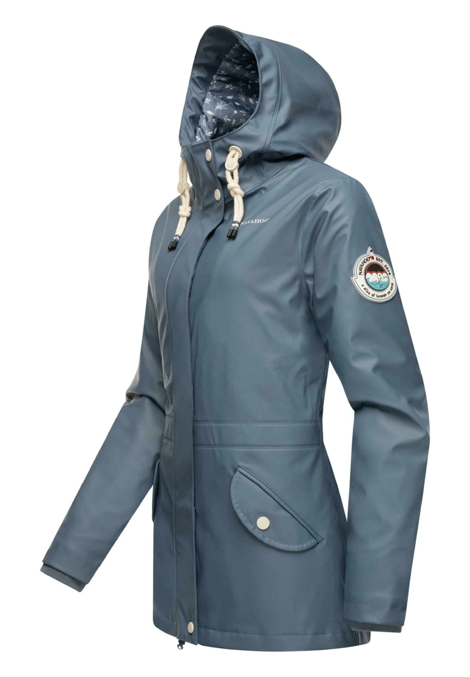 Navahoo Ocean Heart - Parka - Dusty Blue 4 Navahoo Ocean Heart - Parka - Dusty Blue - Afbeelding 4