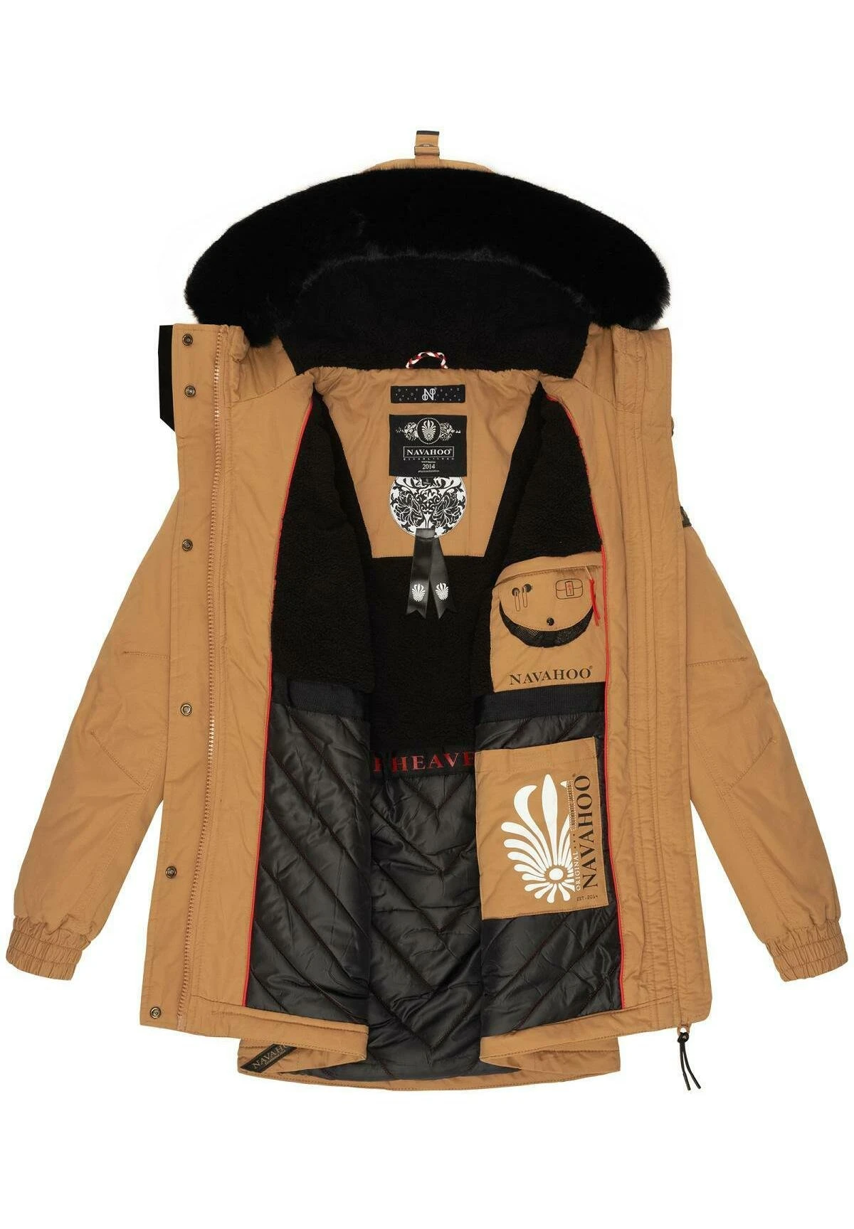 Navahoo Olessaa - Winterjas - Camel 6 Navahoo Olessaa - Winterjas - Camel - Afbeelding 6