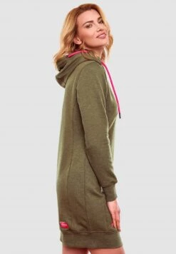 Navahoo Jurk - Dusty Olive Melange -Navahoo WWinkel dd59c12674ed4bfdb3e1fae2a82efb3d