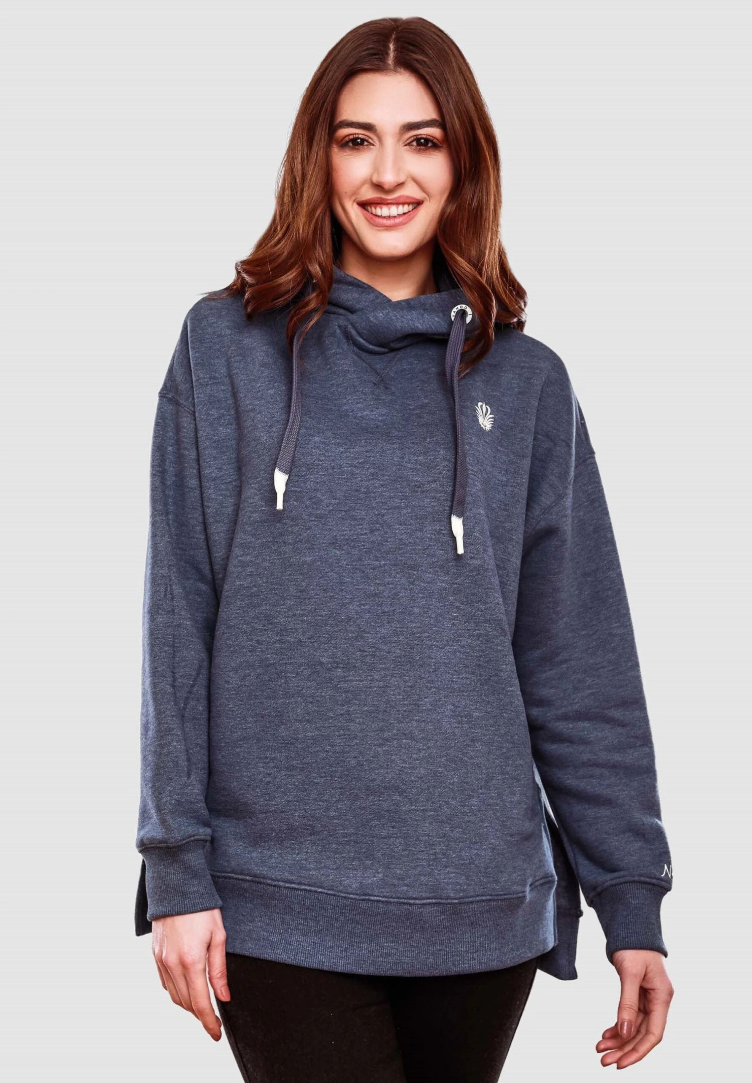 Navahoo Silberengelchen - Hoodie - Dusty Blue Melange 1 Navahoo Silberengelchen - Hoodie - Dusty Blue Melange