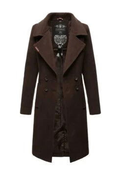 Navahoo Wooly - Halflange Jas - Dark Choco -Navahoo WWinkel f880a6d5b1824c708a7b83feb3fd9d60